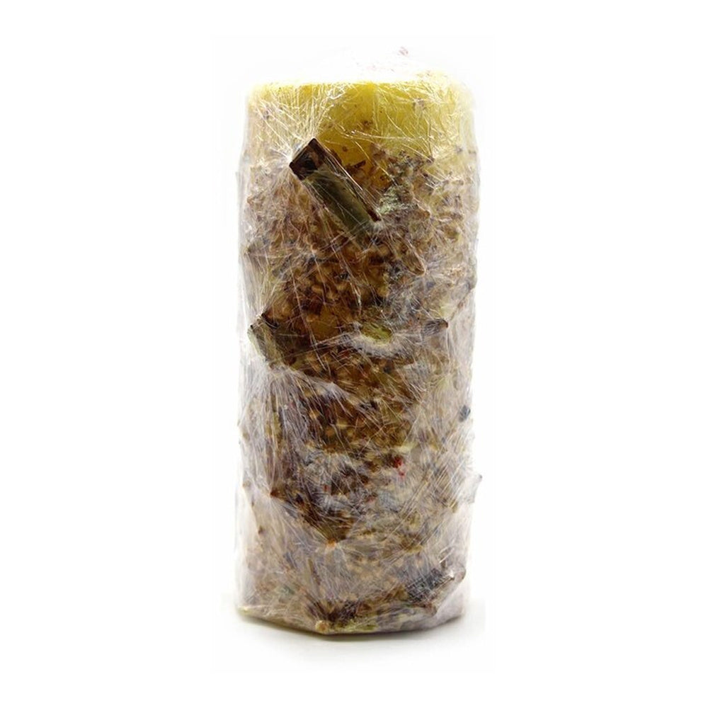 Vela Ervas Dinheiro – Kruidenkaars voor Geld & Welvaart 14x6cm