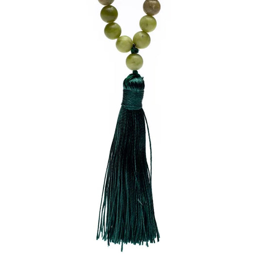 Mala Groene Jade (Xinyi) | 108 Kralen + Kwast & Geschenkzakje