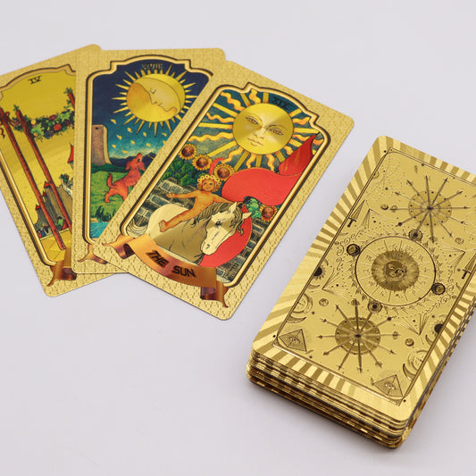 Gouden Tarotkaarten – Klassiek Luxe Tarotdeck 78 Kaarten (zonder gids)