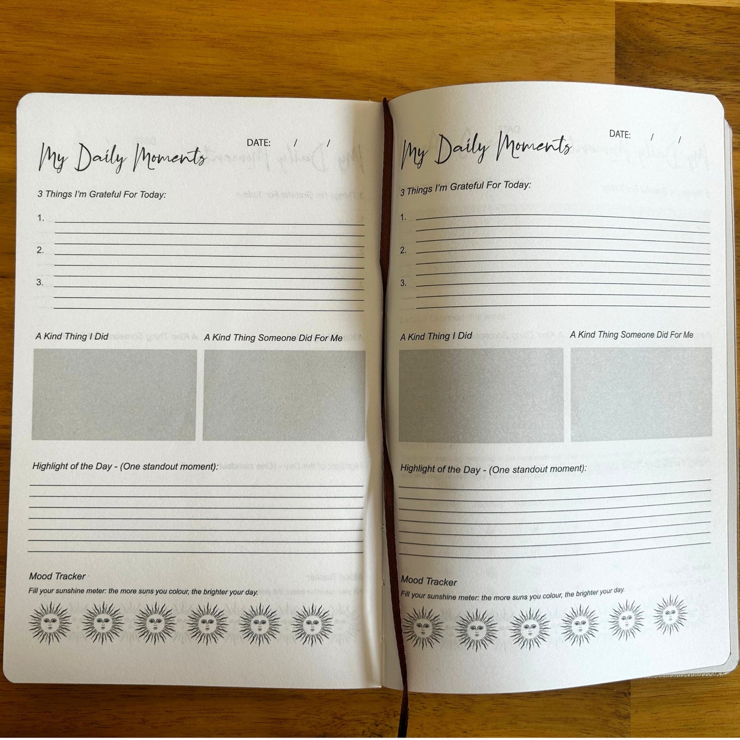 Manifestatie Blauw & Zilver Dankbaarheidsdagboek – 120 Pagina’s – Ik Ben Dankbaar Voor
