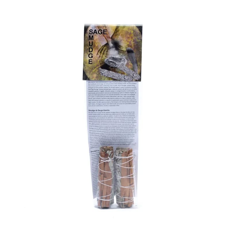 Witte Salie Smudge met Kaneel | Set van 2 (S) | Amstercharmed