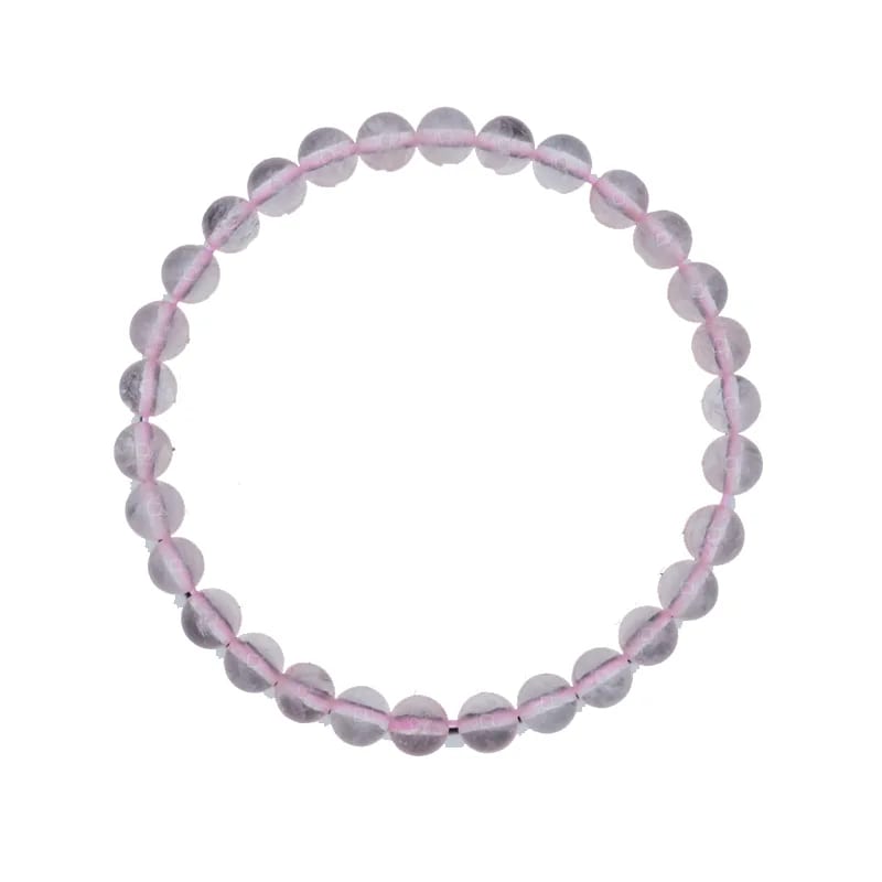 Armband rozenkwarts Diameter kraal cm ±0.5