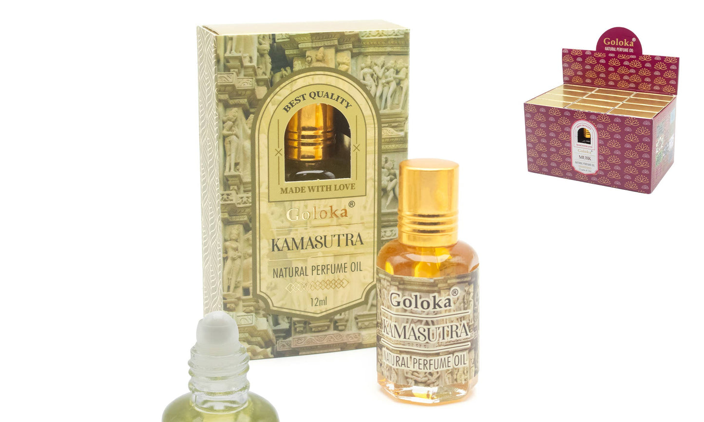 Goloka Kamasutra Parfumolie 12ml – Sensualiteit, Passie & Aantrekking