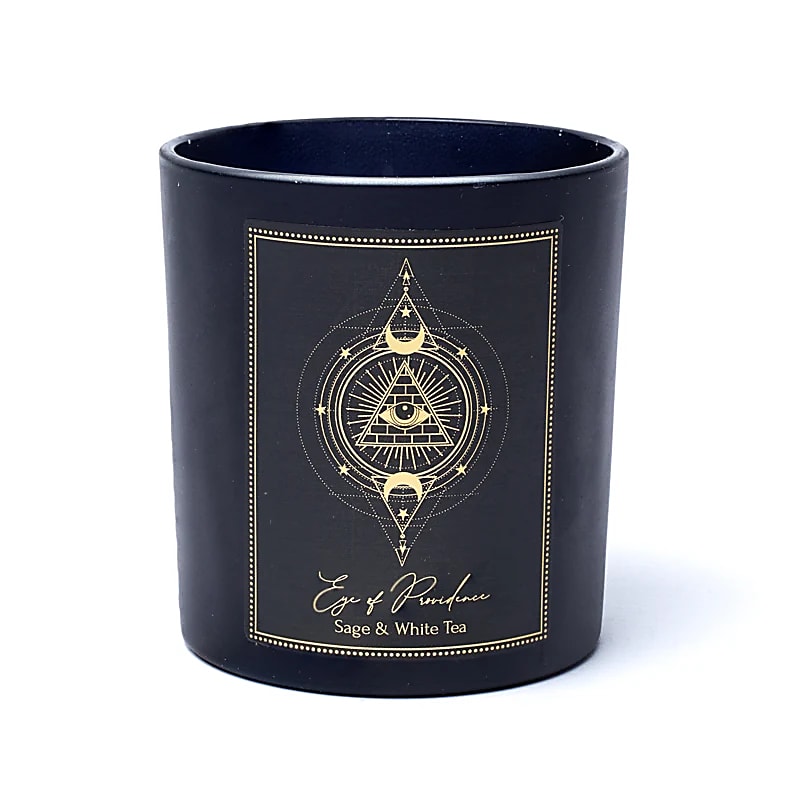 Manifestatiekaars Eye of Providence in glas