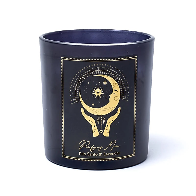 Manifestatiekaars Purifying Moon in glas