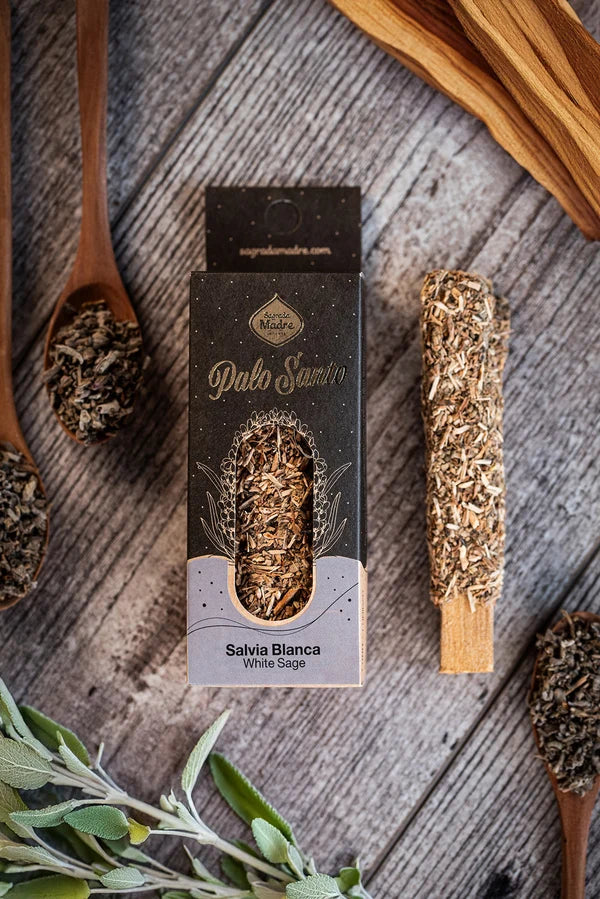 Sagrada Madre Palo Santo stokje met Witte Salie