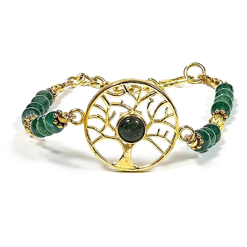 Armband Levensboom met Groene Aventurijn | Spiritueel Sieraad