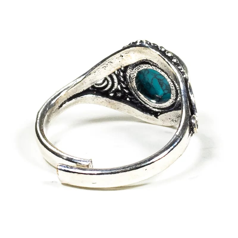 Verstelbare Ring met Turquoise Steen | Spiritueel Sieraad