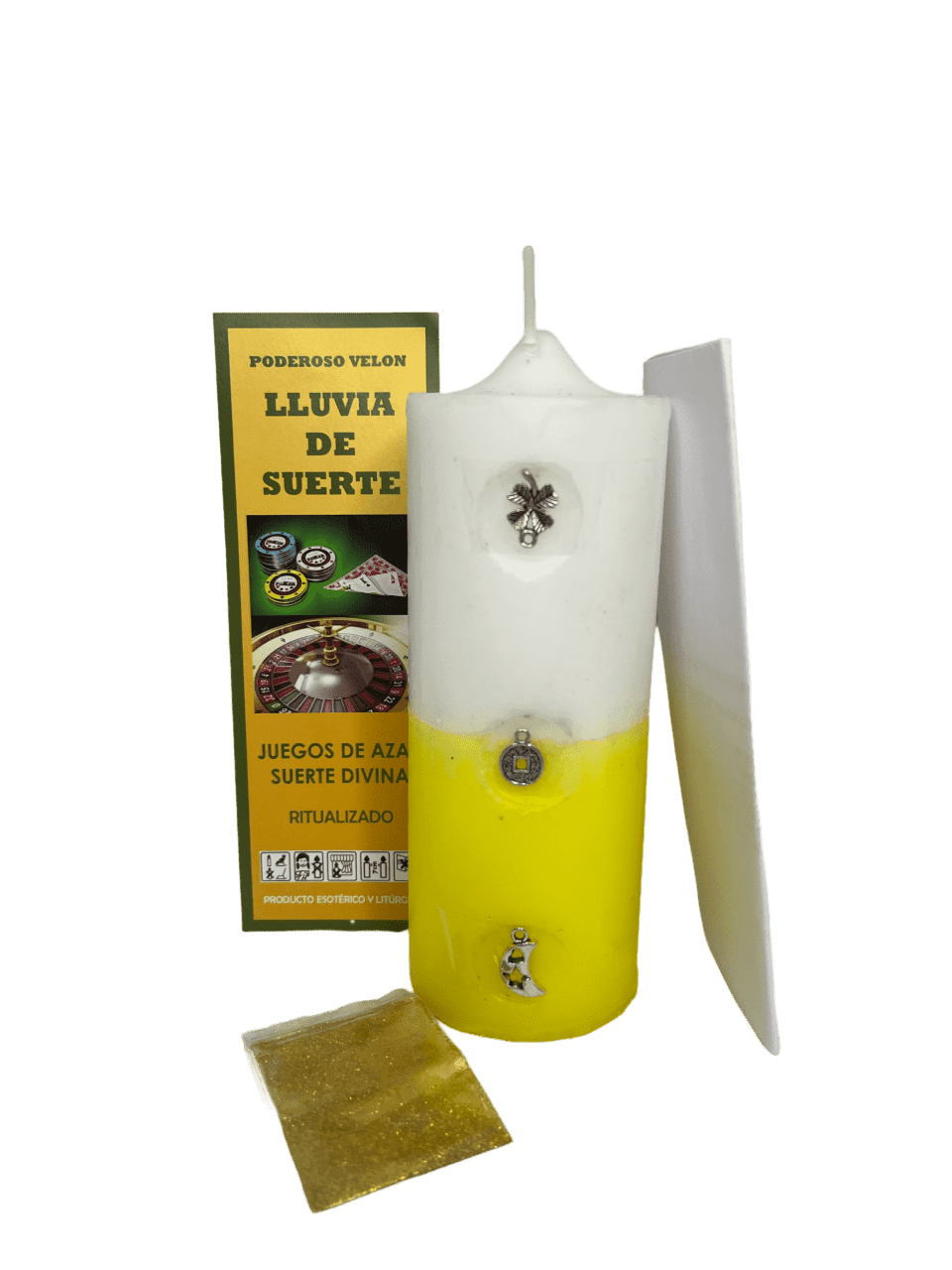 Velón Lluvia de Suerte – Rituele Kaars voor Geluk & Onverwachte Kansen