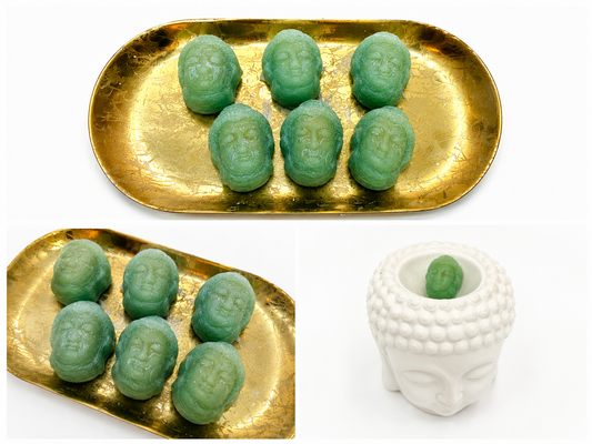 Money Loves Me™ Luxe Buddha Hoofd Wax Melts voor Welvaart, Overvloed & Nieuwe Kansen