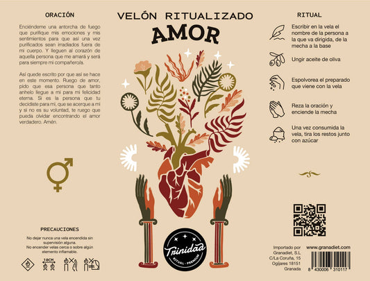 Ritualized love kaars - Liefde