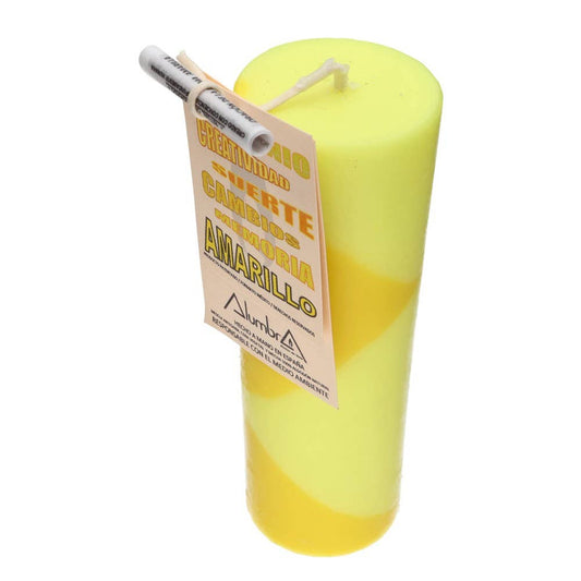 Handmade Colored Candle – Yellow & Happiness