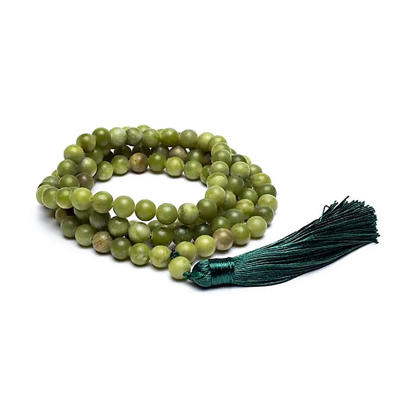 Mala Groene Jade (Xinyi) | 108 Kralen + Kwast & Geschenkzakje