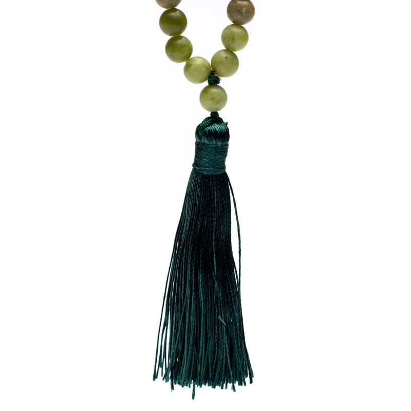 Mala Groene Jade (Xinyi) | 108 Kralen + Kwast & Geschenkzakje