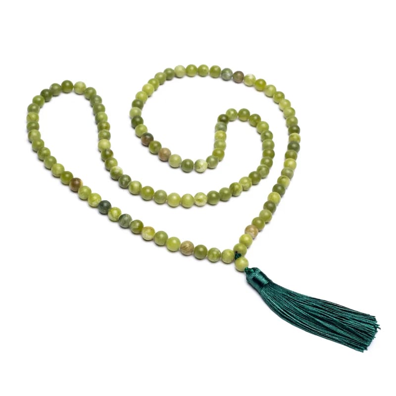 Mala Groene Jade (Xinyi) | 108 Kralen + Kwast & Geschenkzakje