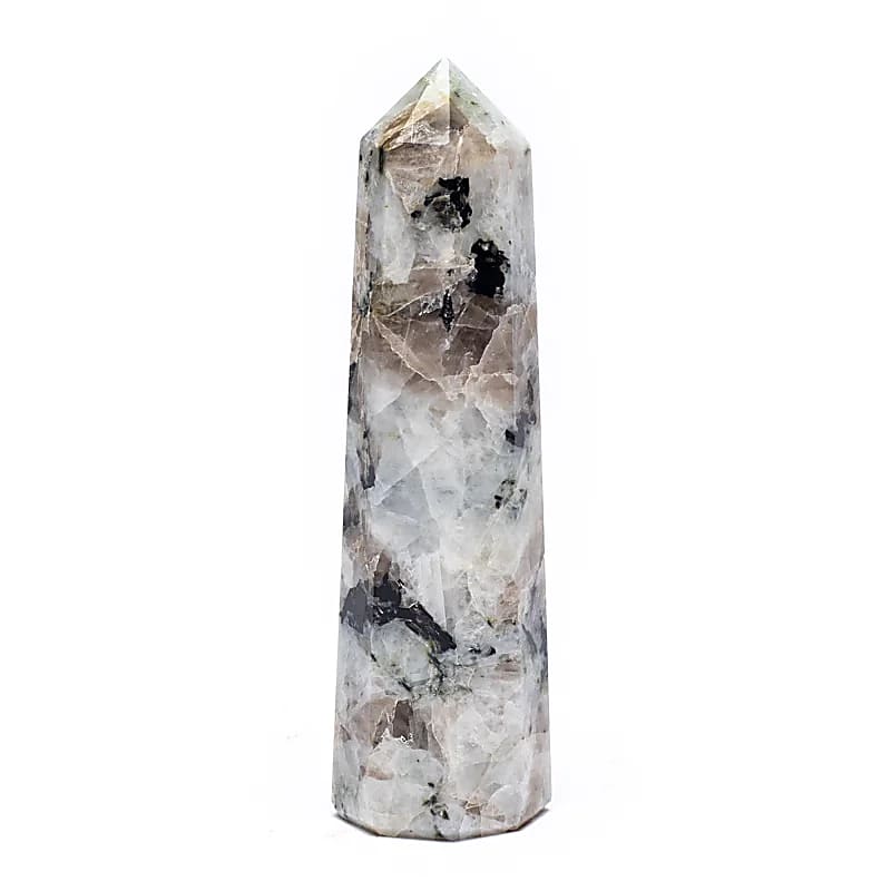Regenboog Maansteen Obelisk | Lichtzuil | 7,5–10cm