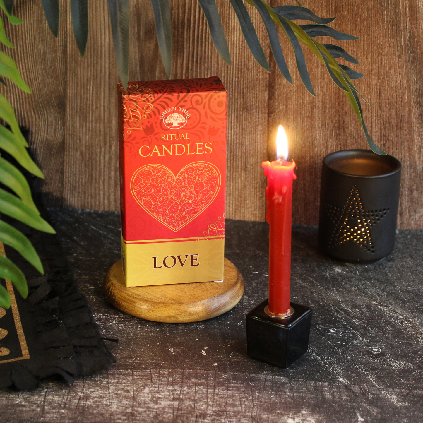 Green Tree Love Ritueelkaarsen – Set van 10