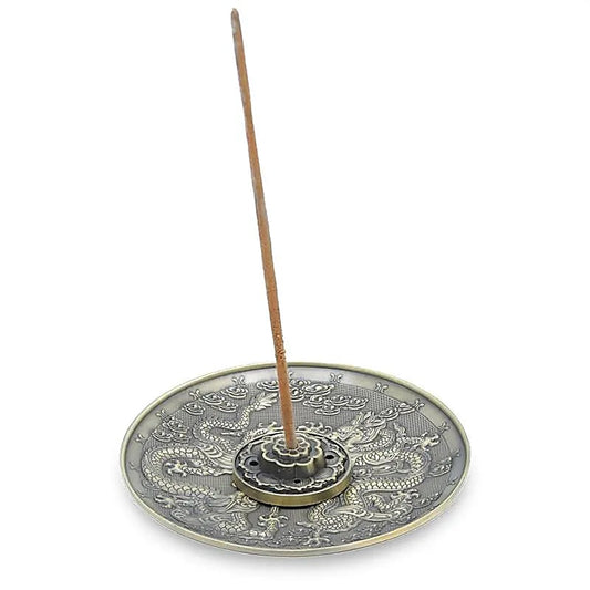 Incense Burner Dragons | Bronze colored | Amstercharmed