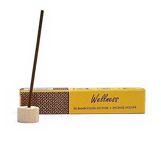 Kruidenwierook zonder bamboe met houder Wellness