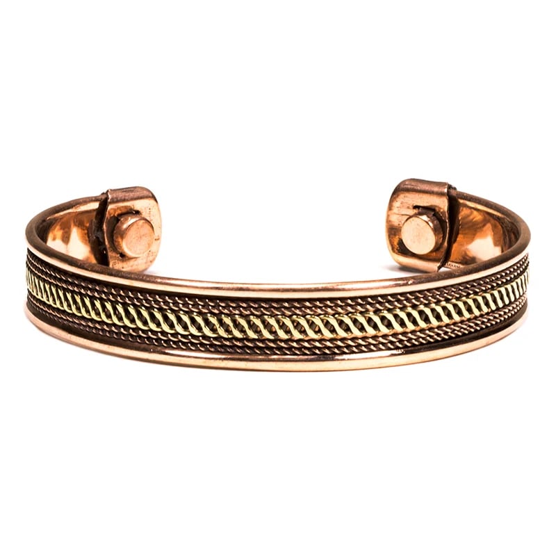 Koperen Magnetische Armbanden | Set van 2 | Chakra & Energiebalans