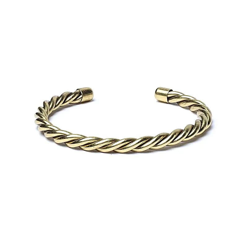 Gedraaide Armband Goudkleurig | 100% Messing | Verstelbaar
