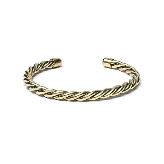 Gedraaide Armband Goudkleurig | 100% Messing | Verstelbaar