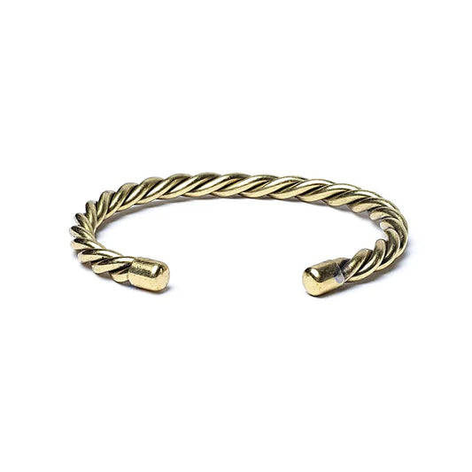 Gedraaide Armband Goudkleurig | 100% Messing | Verstelbaar