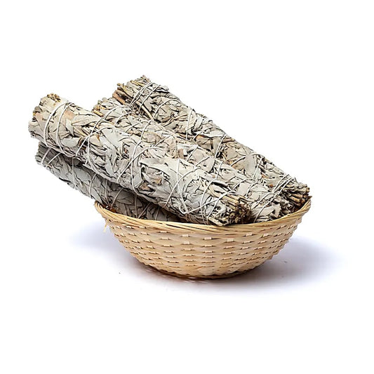White Sage Smudge Bundle XL | Set of 6 in Basket