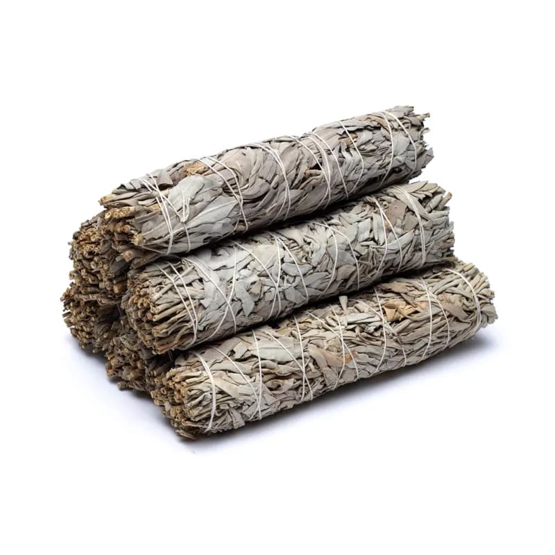 Witte Salie Smudge Bundel XL | Set van 6 in Mandje
