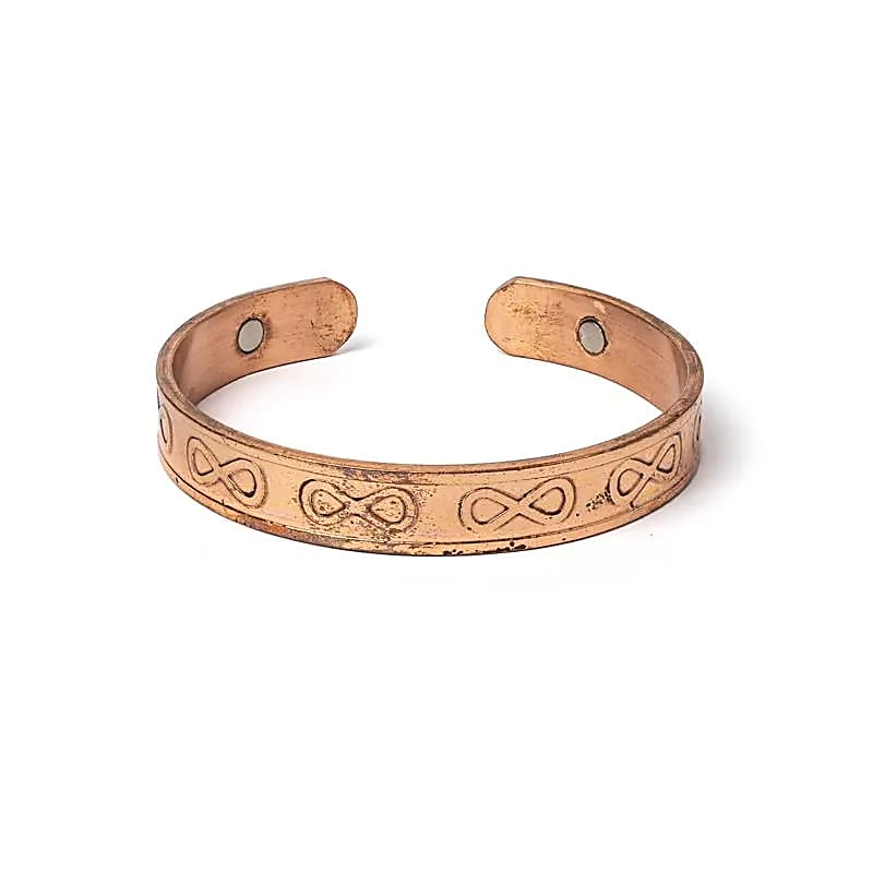 Koperen Armband met Oneindigheidssymbool & Magneetjes | Energiebalans