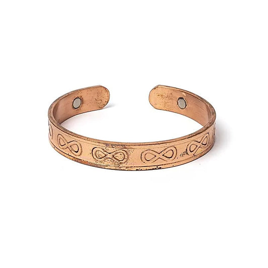 Koperen Armband met Oneindigheidssymbool & Magneetjes | Energiebalans