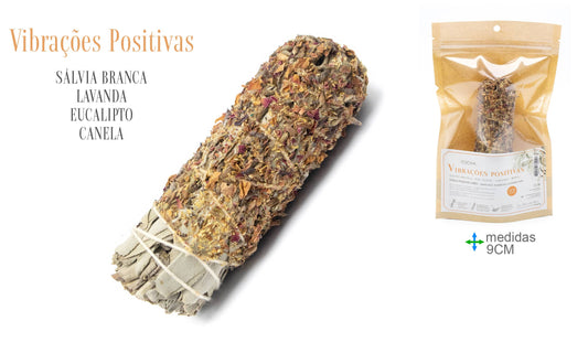 Witte Salie Bundel Positieve Vibraties 9cm – Smudge Stick voor Reiniging
