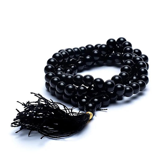 Mala Zwarte Onyx AA-kwaliteit | 108 Kralen + Tasje