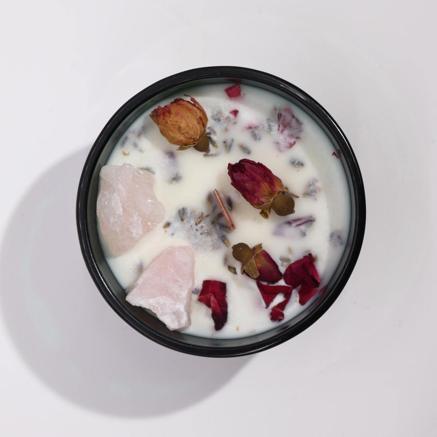 Hop Hare Crystal Magic Flower Candle | The Lovers — Attract Love