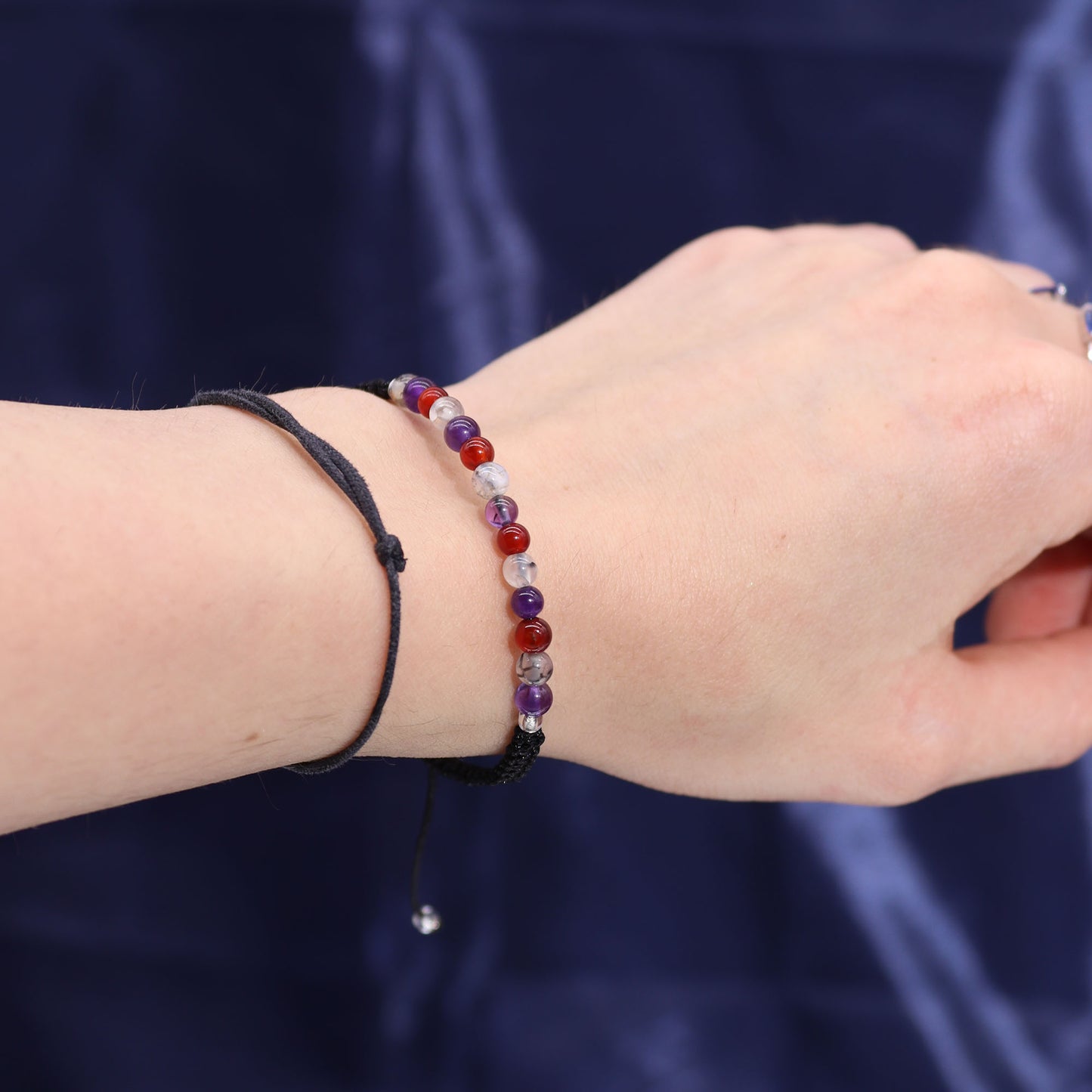Zodiac Kristallen Kaars met Edelsteen Armband - Maagd