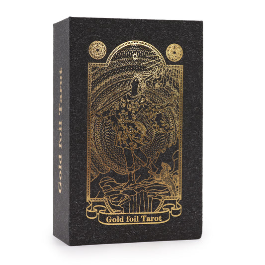 Goudfolie Tarotset met Gidsboek & Geschenkdoos – Luxe Cadeau 78 Kaarten