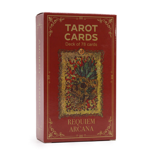 Requiem Arcana Tarot Cards with Guidebook – Gothic Tarot Deck 78 Cards