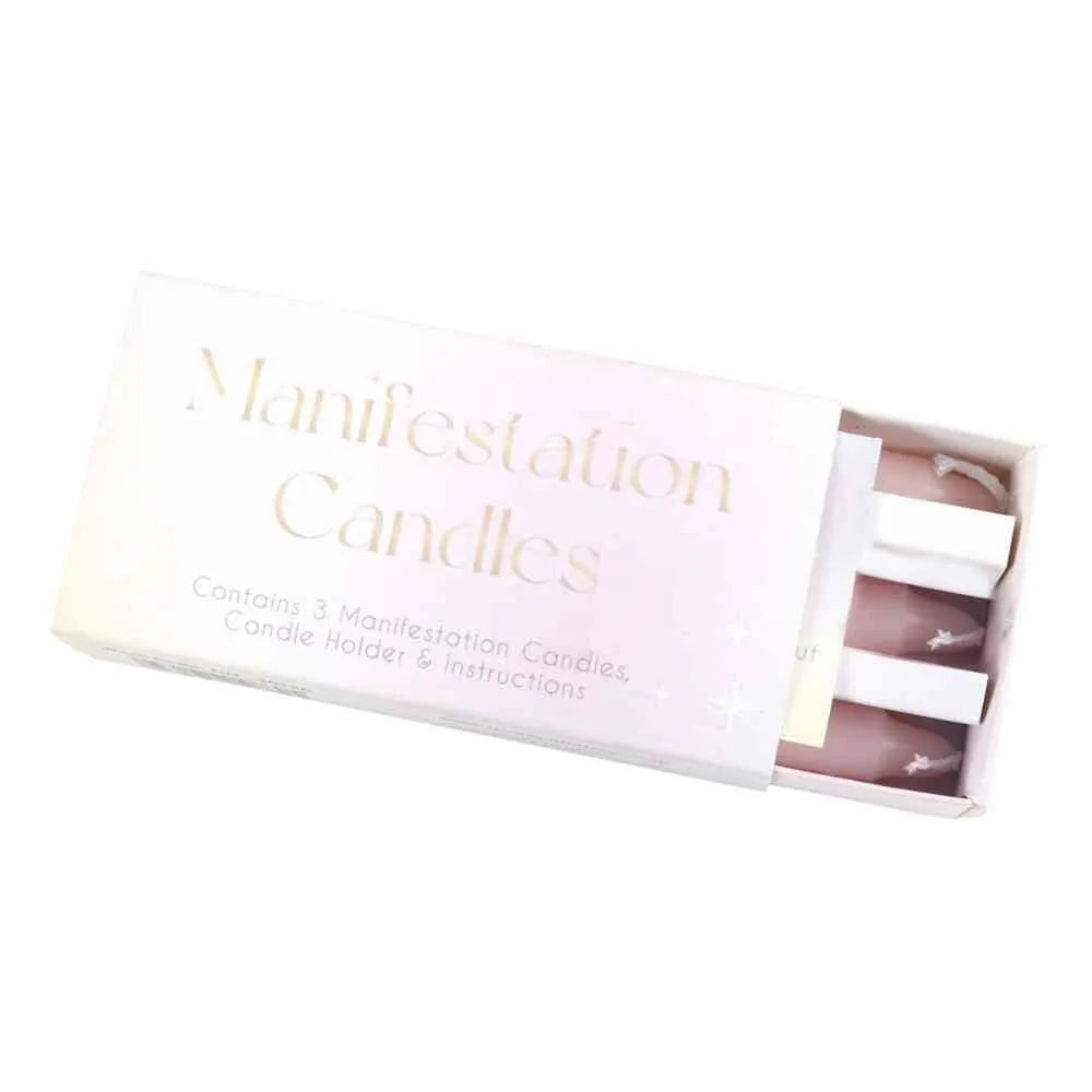 3 Manifestatie Ritueelkaarsen in Geschenkdoosje