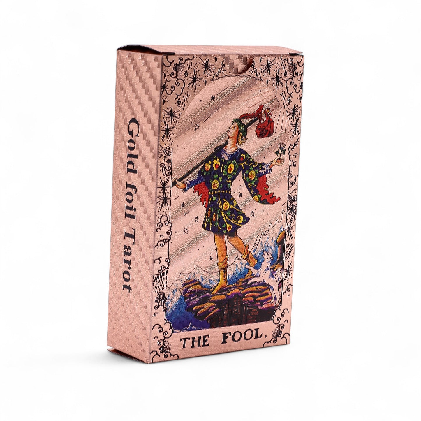 Rose Gold Foil Tarot Card Set – Moon Phases – with booklet