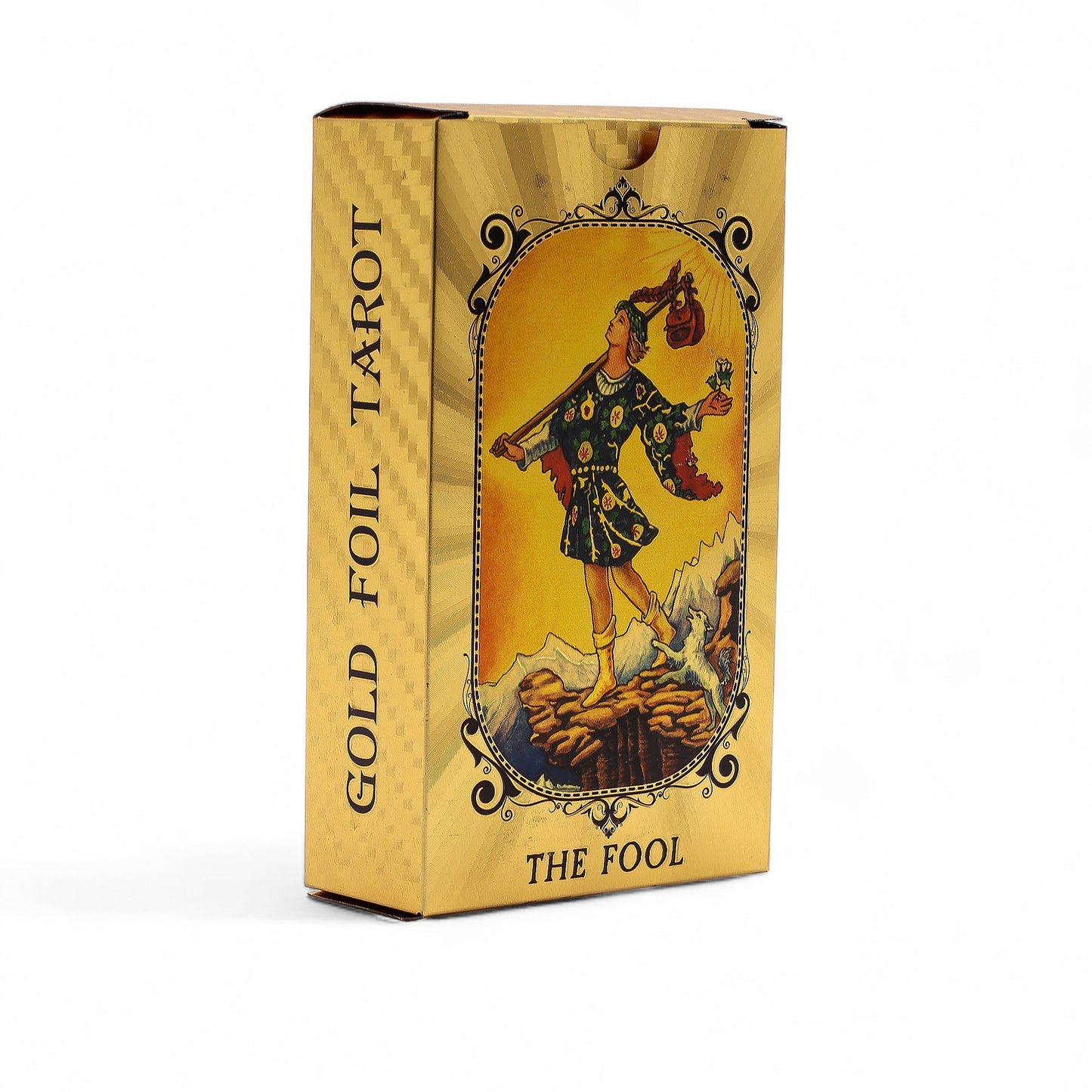 Blue & Gold Foil Tarot Card Deck – All-Seeing Eye – with booklet
