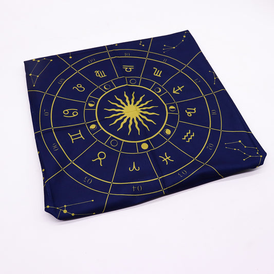 Tarot Reading Cloth Zodiac - Zodiac Altar Cloth 75x75 cm