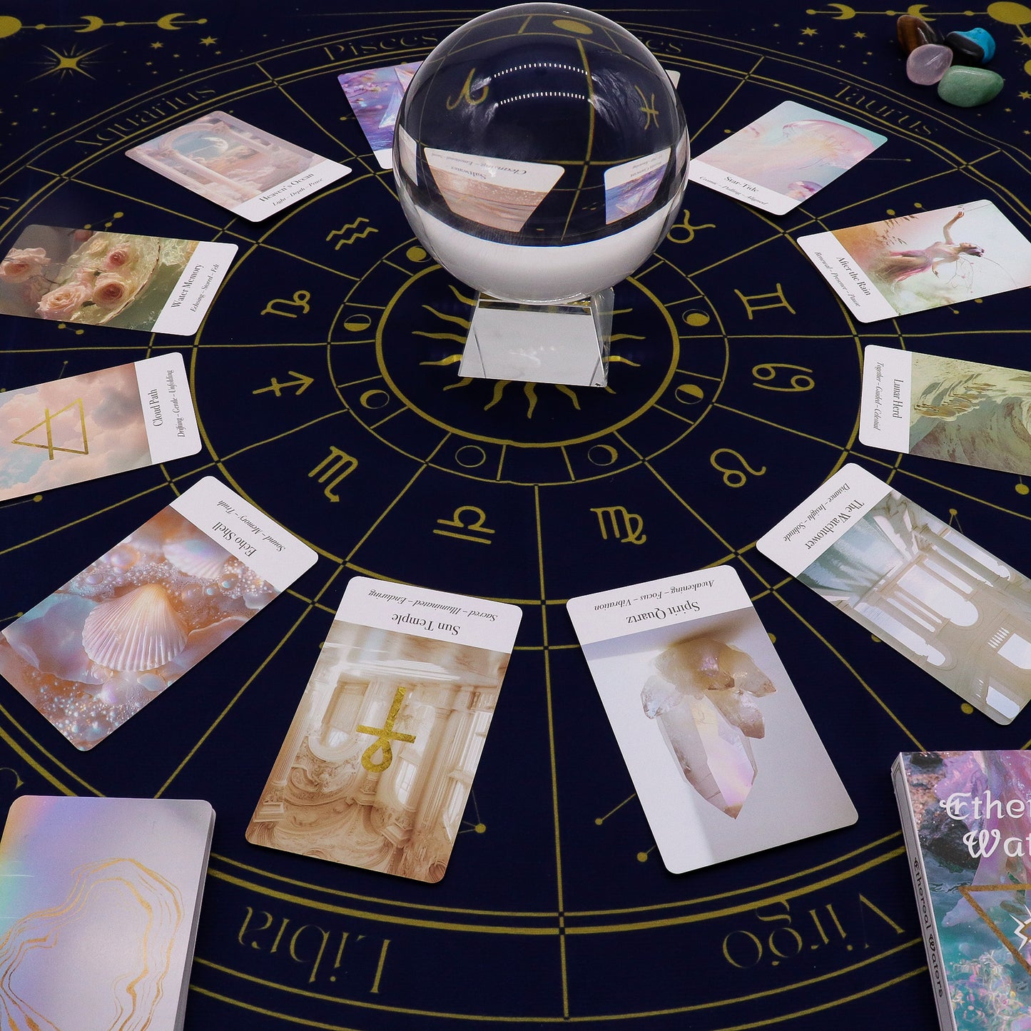 Tarotleeskleed Dierenriem – Zodiac Altaarkleed 75x75 cm