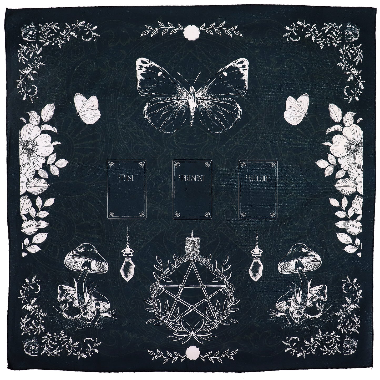 Tarotleeskleed Oude Heks – Hekserij Altaarkleed 75x75 cm