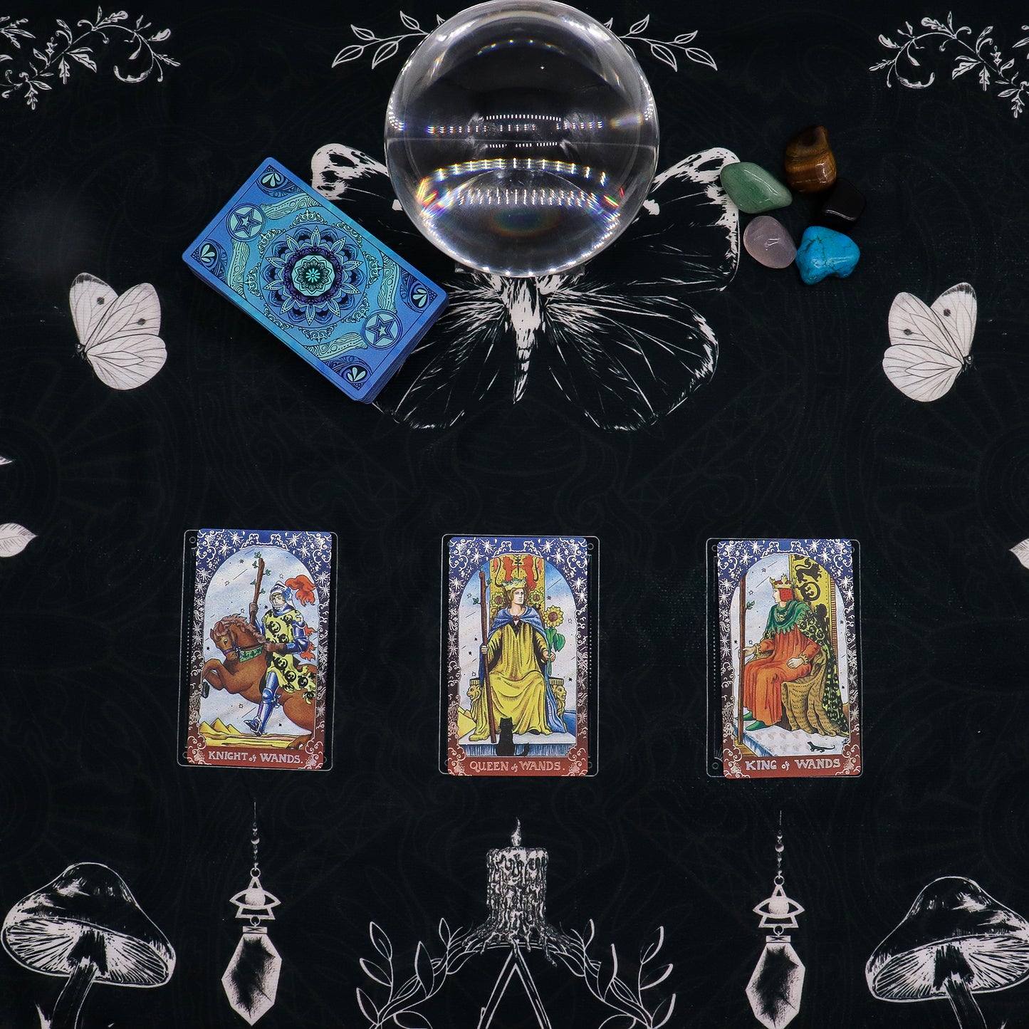 Tarotleeskleed Oude Heks – Hekserij Altaarkleed 75x75 cm