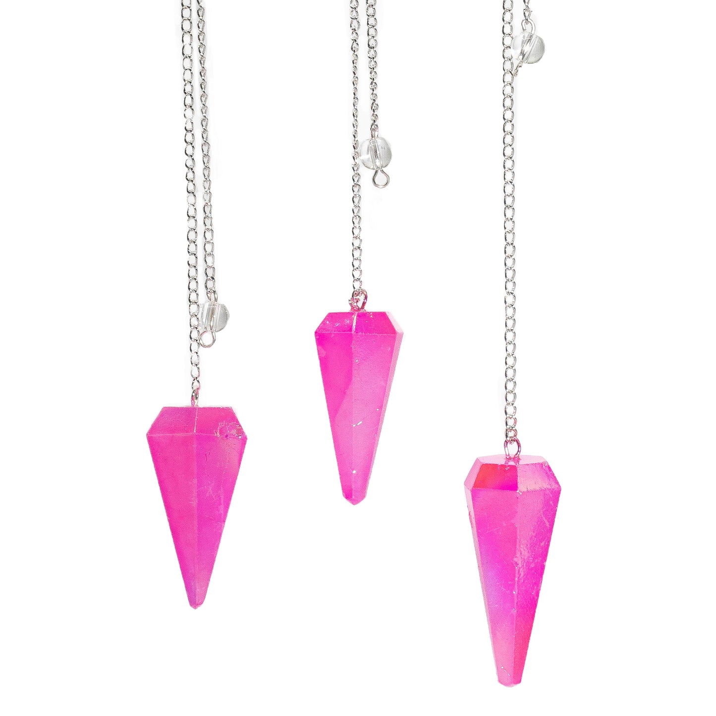 Kristallen Pendel Roze Aurora – Zeszijdige Pendel 4 cm voor Pendelen & Liefde