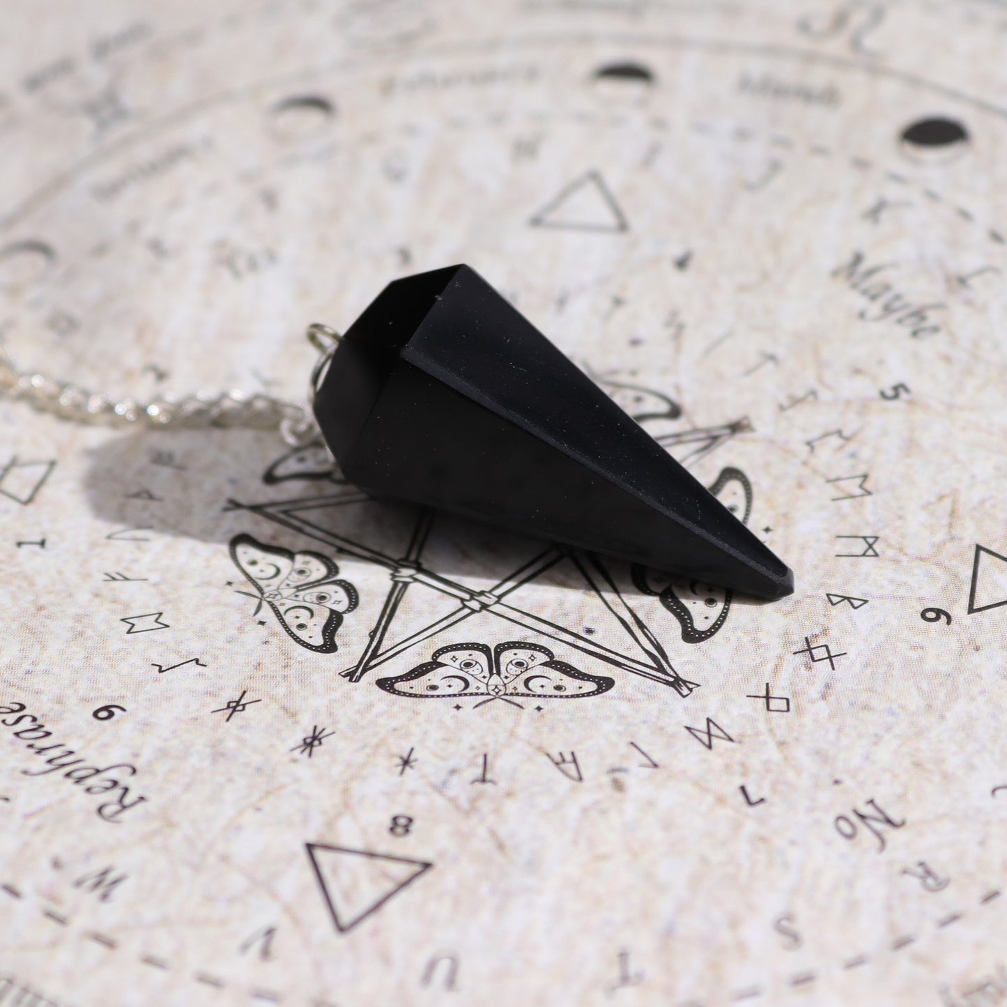 Oude Heksen Spreuk Wierook met Zwarte Obsidiaan Pendel - Succes