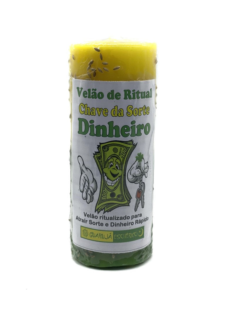 Velão Ervas Guarujá Chave do Dinheiro – Kruidenkaars voor Geld & Financiële Sleutel 17x7cm