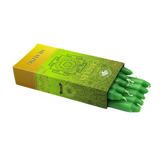 Green Tree Healing Ritueelkaarsen – Set van 10