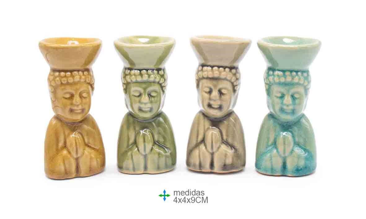 Ceramic Incense Holder Buddha – 4 x 4 x 9 cm (Assorted)