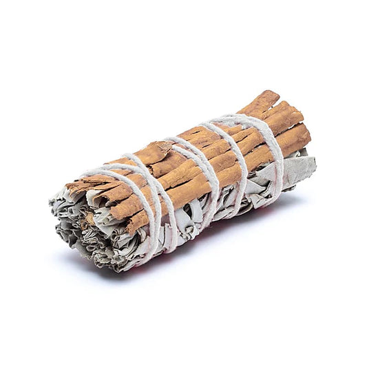 White Sage Smudge with Cinnamon | Set of 2 (S) | Amstercharmed